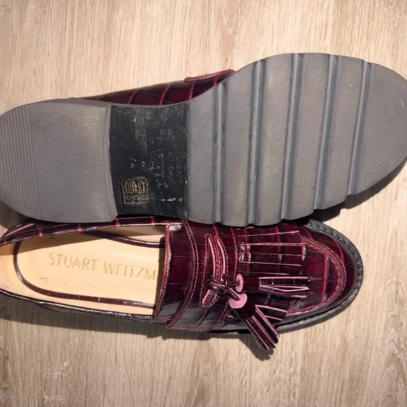 Stuart Weitzman Dark Red Shoes - Picture 4 of 4